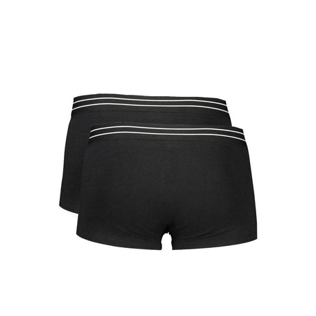 Cavalli Class Black Cotton Men Boxer - Hilstor
