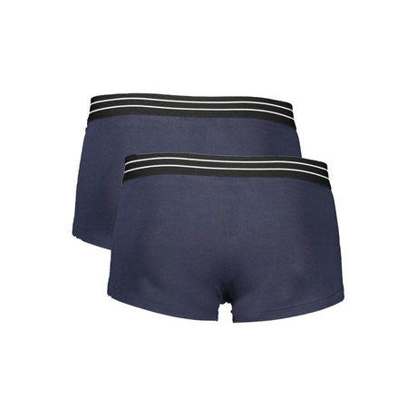 Cavalli Class Blue Cotton Men Boxer - Hilstor