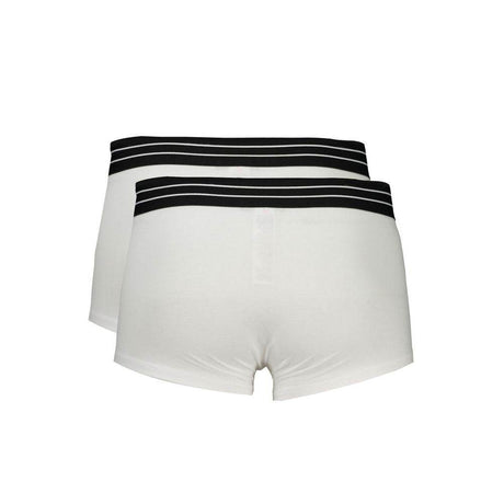 Cavalli Class White Cotton Men Boxer - Hilstor