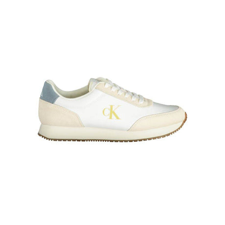 Calvin Klein White Polyester Men Sneaker - Hilstor
