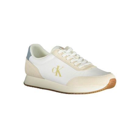 Calvin Klein White Polyester Men Sneaker - Hilstor