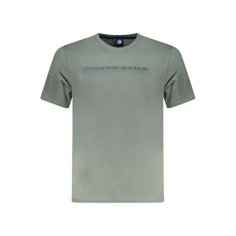 North Sails Green Cotton Men T-Shirt - Hilstor