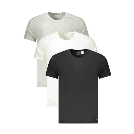 Calvin Klein Gray Cotton Men T-Shirt - Hilstor