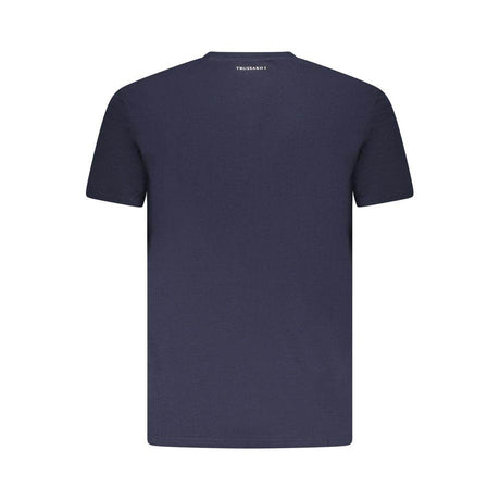 Trussardi Blue Cotton Men T-Shirt - Hilstor