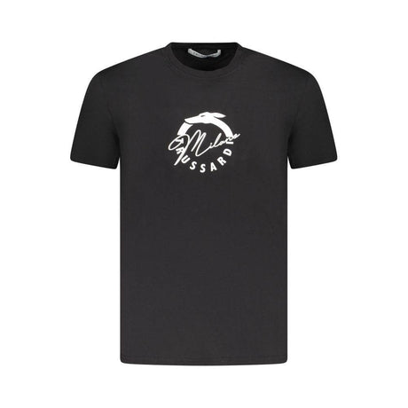Trussardi Black Cotton Men T-Shirt - Hilstor