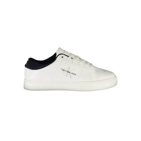 Calvin Klein White Leather Men Sneaker - Hilstor