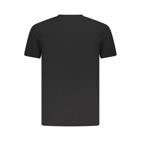 Cavalli Class Black Cotton Men T-Shirt - Hilstor