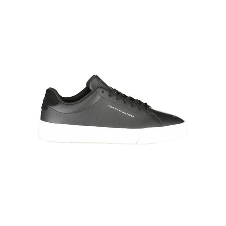 Tommy Hilfiger Black Leather Men Sneaker - Hilstor
