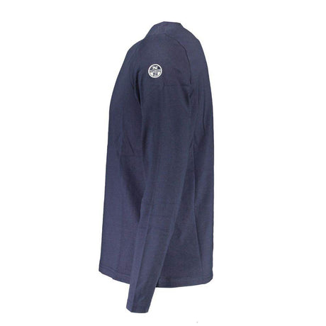 North Sails Blue Cotton Men T-Shirt - Hilstor