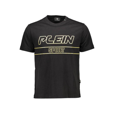 Plein Sport Black Cotton Men T-Shirt - Hilstor