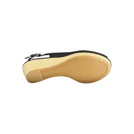 Tommy Hilfiger Black Leather Women Sandal - Hilstor