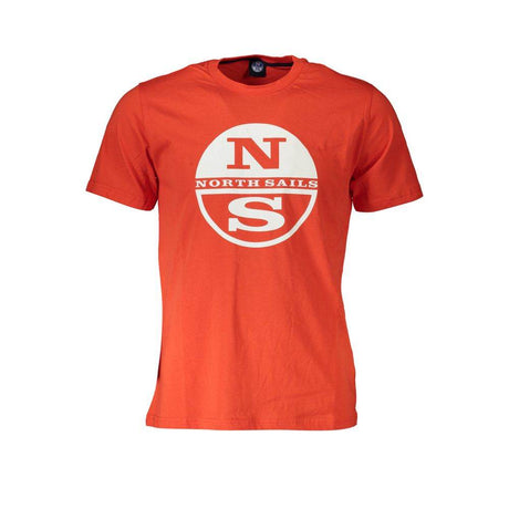 North Sails Red Cotton Men T-Shirt - Hilstor