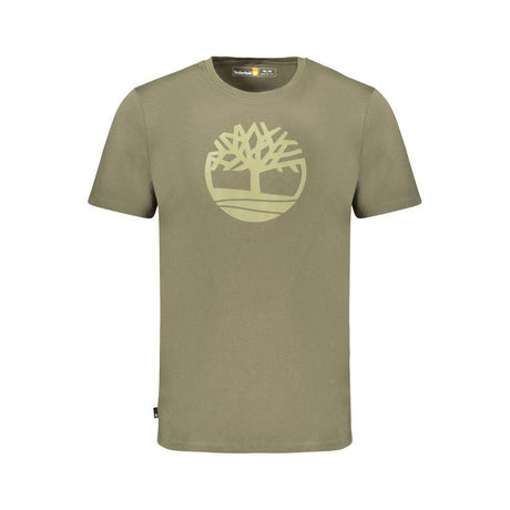 Timberland Green Cotton Men T-Shirt - Hilstor