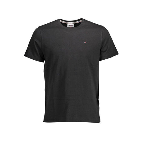 Tommy Hilfiger Black Organic Cotton Men T-Shirt - Hilstor
