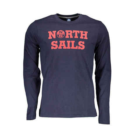 North Sails Blue Cotton Men T-Shirt - Hilstor