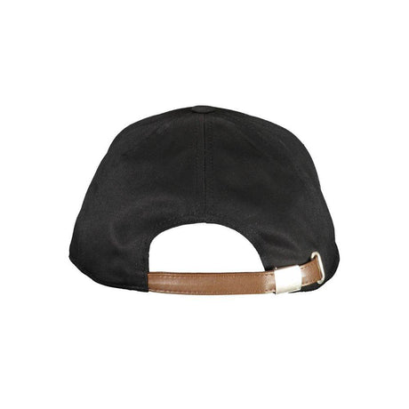 La Martina Black Cotton Men Cap - Hilstor