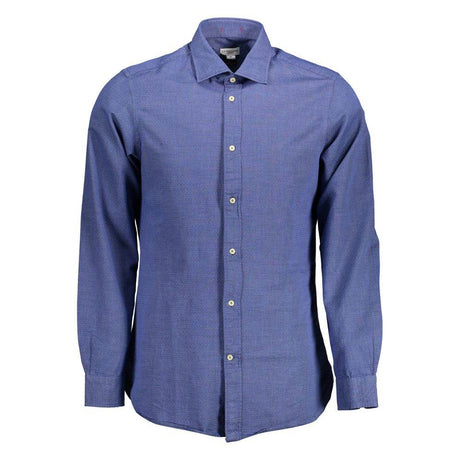 U.S. POLO ASSN. Blue Cotton Men Shirt - Hilstor
