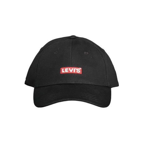 Levi's Black Cotton Men Cap - Hilstor