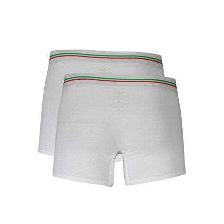 Aeronautica Militare White Cotton Men Boxer - Hilstor