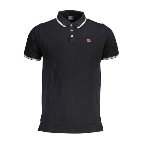Norway 1963 Black Cotton Men Polo Shirt - Hilstor