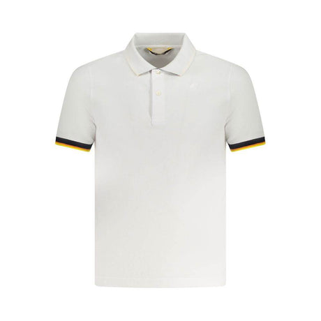 K-WAY White Cotton Polo Shirt - Hilstor