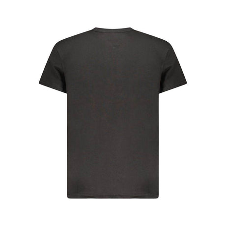 Tommy Hilfiger Black Cotton Men T-Shirt - Hilstor