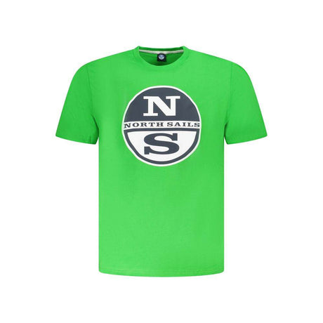 North Sails Green Cotton Men T-Shirt - Hilstor
