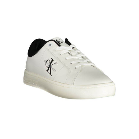 Calvin Klein White Polyester Sneaker - Hilstor