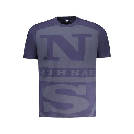 North Sails Blue Cotton Men T-Shirt - Hilstor