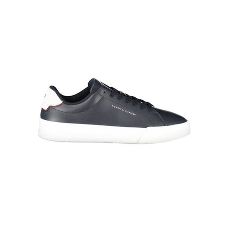 Tommy Hilfiger Blue Leather Men Sneaker - Hilstor