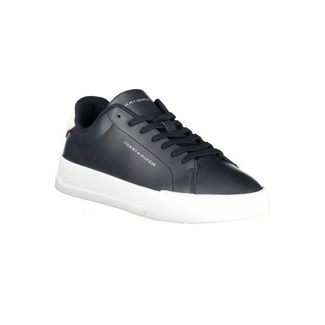 Tommy Hilfiger Blue Leather Men Sneaker - Hilstor