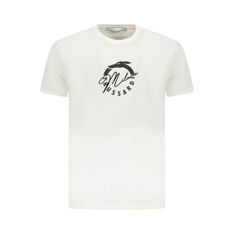 Trussardi White Cotton Men T-Shirt - Hilstor