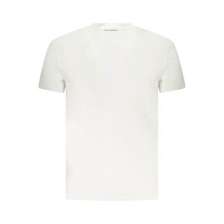 Trussardi White Cotton Men T-Shirt - Hilstor