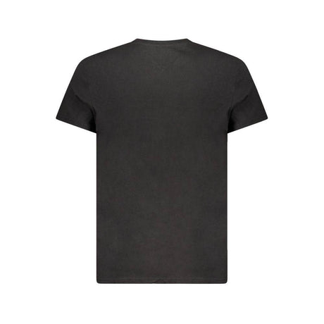 Tommy Hilfiger Black Cotton Men T-Shirt - Hilstor