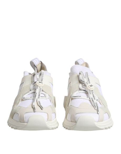 Dolce & Gabbana White Mesh Sorrento Trekking Sneakers Shoes - Hilstor