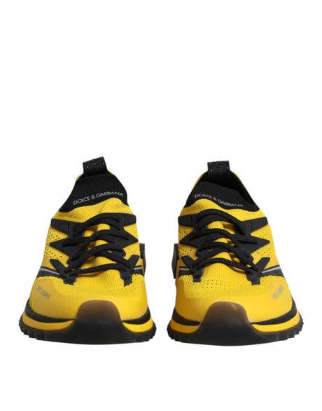 Dolce & Gabbana Yellow SORRENTO Sport Stretch Sneakers Shoes - Hilstor