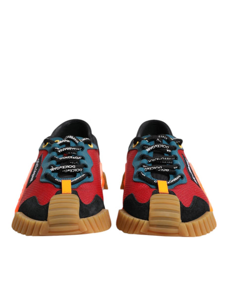 Dolce & Gabbana Multicolor Logo Low Top NS1 Sneakers Shoes - Hilstor