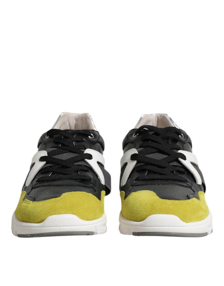 Dolce & Gabbana Multicolor Lace Up Low Top Men Sneakers Shoes - Hilstor