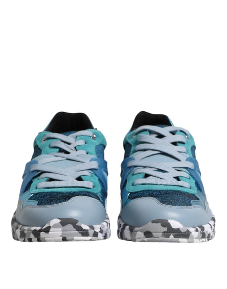 Dolce & Gabbana Multicolor Lace Up Low Top Men Sneakers Shoes - Hilstor