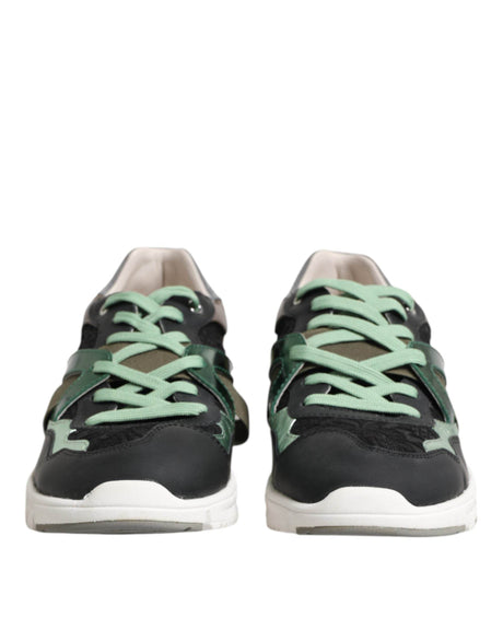 Dolce & Gabbana Multicolor Lace Up Low Top Sneakers Shoes - Hilstor