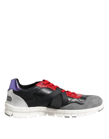 Dolce & Gabbana Multicolor Lace Up Low Top Men Sneakers Shoes - Hilstor