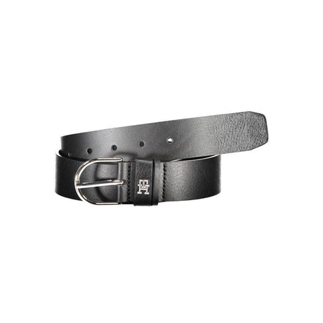 Tommy Hilfiger Black Leather Women Belt - Hilstor