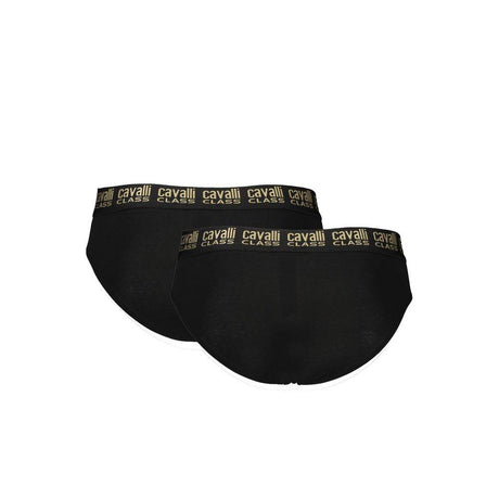 Cavalli Class Black Cotton Men Underwear - Hilstor