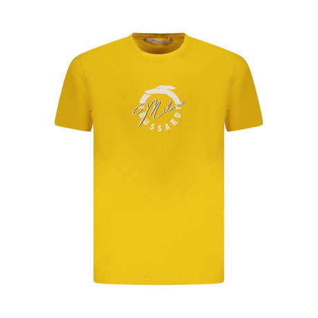 Trussardi Yellow Cotton Men T-Shirt - Hilstor