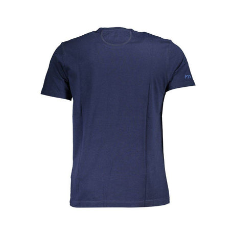 La Martina Blue Cotton Men T-Shirt - Hilstor