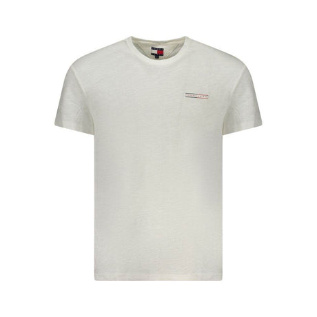 Tommy Hilfiger White Cotton Men T-Shirt - Hilstor
