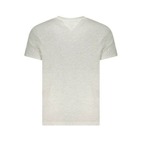 Tommy Hilfiger White Cotton Men T-Shirt - Hilstor