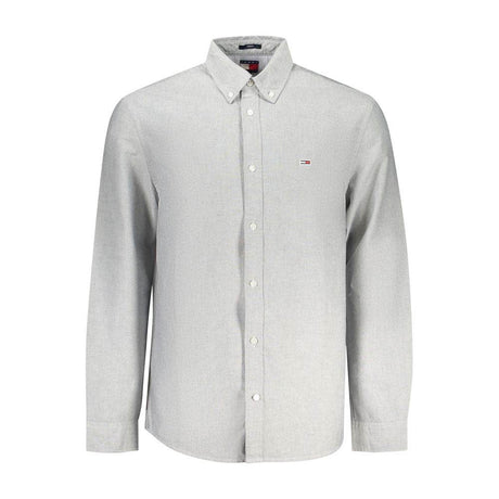 Tommy Hilfiger Gray Cotton Men Shirt - Hilstor
