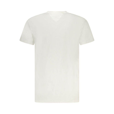 Tommy Hilfiger White Cotton Men T-Shirt - Hilstor
