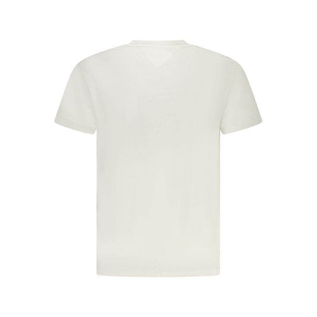 Tommy Hilfiger White Cotton Men T-Shirt - Hilstor